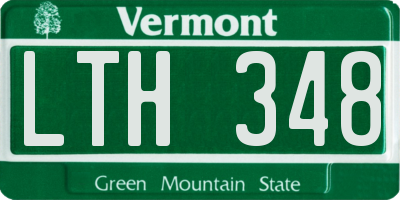 VT license plate LTH348