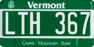 VT license plate LTH367