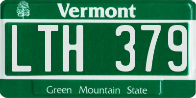 VT license plate LTH379