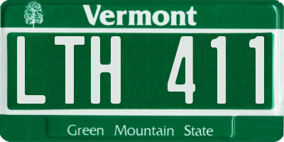 VT license plate LTH411