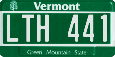 VT license plate LTH441