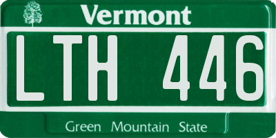 VT license plate LTH446