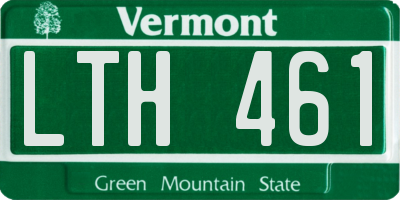 VT license plate LTH461