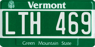 VT license plate LTH469