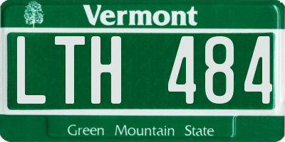 VT license plate LTH484