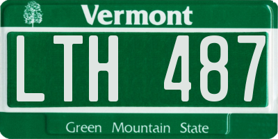 VT license plate LTH487