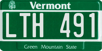 VT license plate LTH491