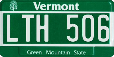 VT license plate LTH506