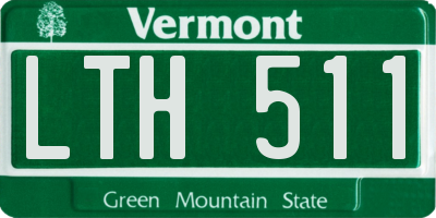 VT license plate LTH511