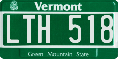 VT license plate LTH518