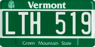 VT license plate LTH519