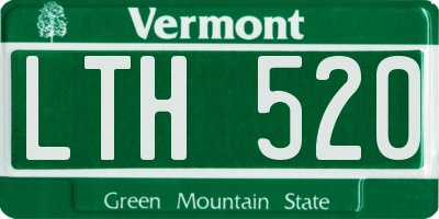 VT license plate LTH520
