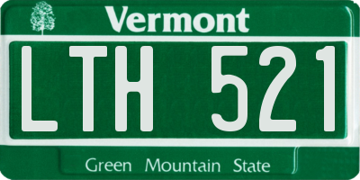 VT license plate LTH521