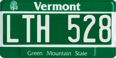 VT license plate LTH528