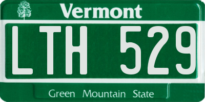 VT license plate LTH529