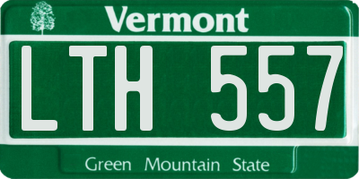 VT license plate LTH557