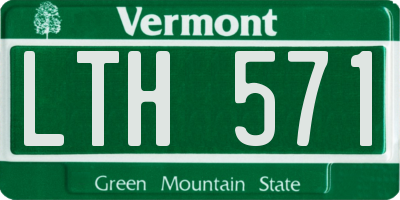 VT license plate LTH571