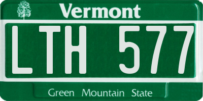 VT license plate LTH577