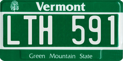 VT license plate LTH591