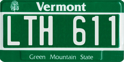 VT license plate LTH611
