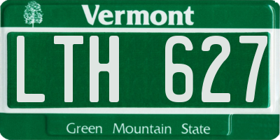 VT license plate LTH627