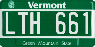 VT license plate LTH661