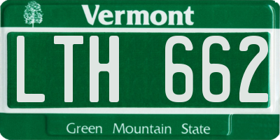VT license plate LTH662