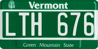 VT license plate LTH676
