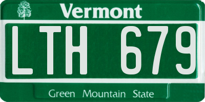 VT license plate LTH679