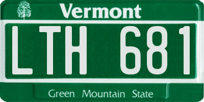 VT license plate LTH681