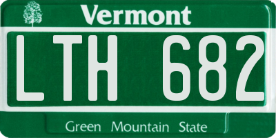 VT license plate LTH682