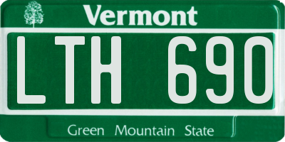 VT license plate LTH690