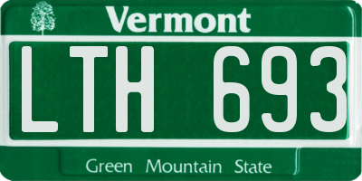 VT license plate LTH693