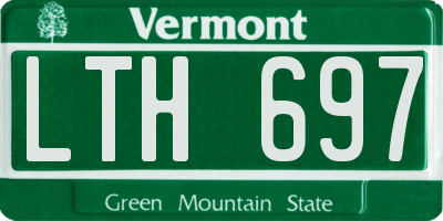 VT license plate LTH697