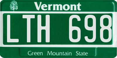 VT license plate LTH698