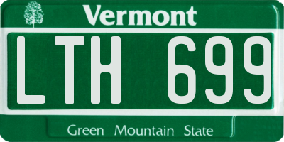 VT license plate LTH699