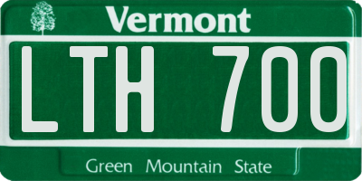 VT license plate LTH700