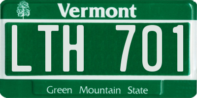VT license plate LTH701