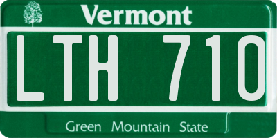VT license plate LTH710