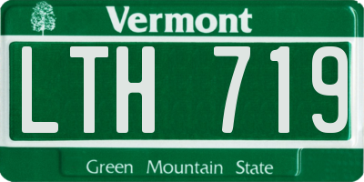 VT license plate LTH719