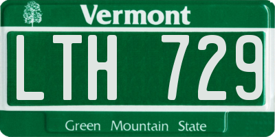 VT license plate LTH729