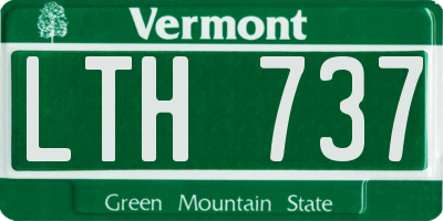 VT license plate LTH737