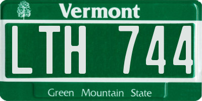 VT license plate LTH744