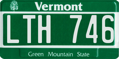 VT license plate LTH746