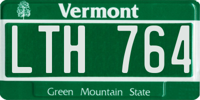 VT license plate LTH764