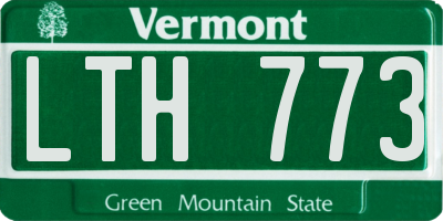 VT license plate LTH773