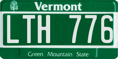 VT license plate LTH776