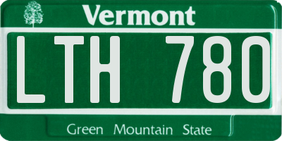 VT license plate LTH780