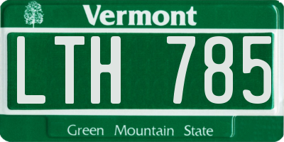 VT license plate LTH785