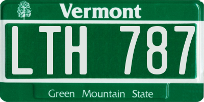VT license plate LTH787